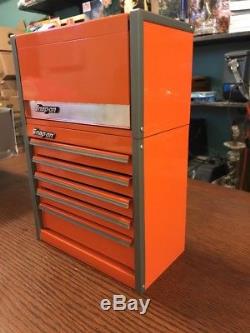 Snap On Orange Mini Électrique Haut Et Bas Set Roll Cab Tool Box. Rare