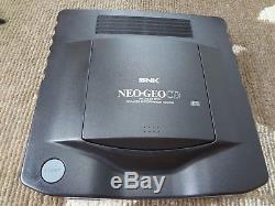 Snk Neo Geo CD Console Système Top Loading Set Tested Work 2