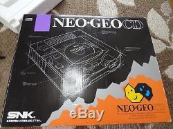 Snk Neo Geo CD Console Système Top Loading Set Tested Work 2