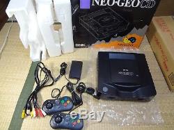 Snk Neo Geo Système De Console CD Top Loading Coffret Tested Work 3