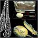 Soufflot Top Français Sterling Silver 18k Gold Ice Cream Set 2 Pc Withbox Rococo