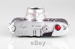 Super Top Leica Leitz Wetzlar M4 + Summicron 2/35 8 Set Éléments Boxed Près Mint