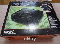 Système De Console CD Snk Neo Geo Jeu De Boîtes De Jeu Top Loading Tested Work