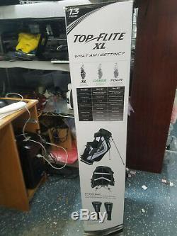 Top Flite XL 13 Piece Complete Set Golf Mens Noir Gris Reg Flex New Open Box