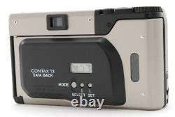 Top Mint In Box + 30.5 Adaptateur Ensemble Contax T3 D Date 35mm Film Camera Japan G82