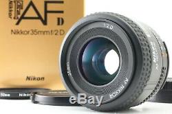 Top Mint In Box Set Complet Nikon Nikkor 35mm F Af / 2 D Mise Au Point Automatique Objectif De Jp