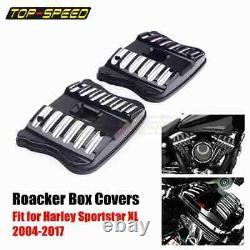 Top Rocker Box Cover Set Pour Harley Sportster Soixante-douze Custom XL 1200 883 04+