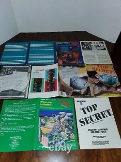 Top Secret Jeu Rpg Box Set + Tuns D’extras Tsr 7006 7601 Vintage 1980 Rare