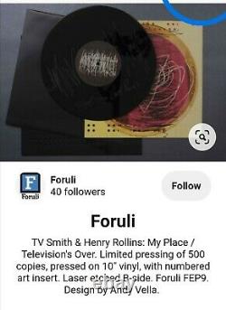 Tv Smith Annonce Henry Rollins Boxed Set Rare 11/500 Signé Top 50 Livre Et Vinyle