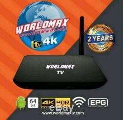 Worldmax 4k Tv Meet The World Max Tv Hd Set-top Box Dernier Modèle