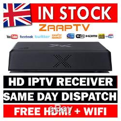Zaap Tv X Hd Arabe Iptv Set Top Box Zaaptv Grec Arabe + Wifi (2 Ans Sub)