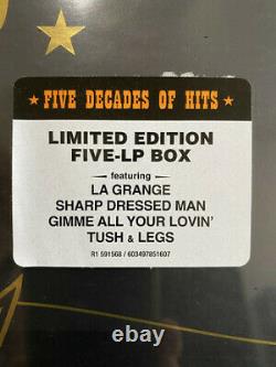 Zz Top Goin' 50 (best Of) Vinyl 5lp Box Set New & Sealed